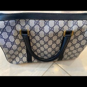 Gucci Navy Satchel